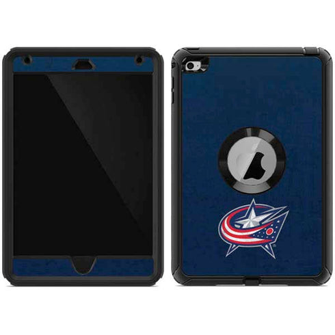 NHL Columbus Blue Jackets Distressed Otterbox Defender iPad Skin