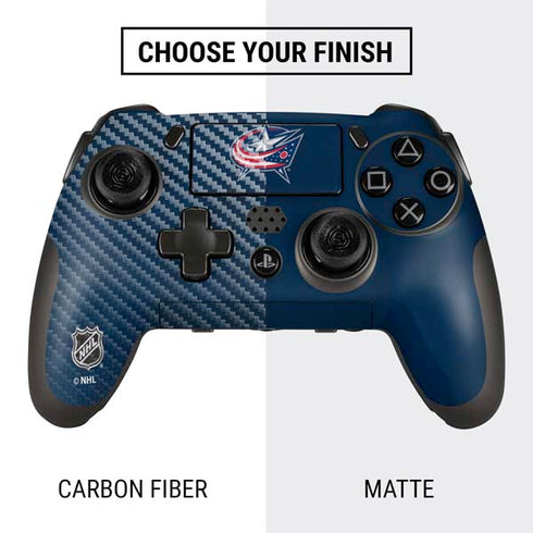 NHL Columbus Blue Jackets Distressed PlayStation Scuf Vantage 2 Controller Skin
