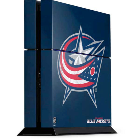 NHL Columbus Blue Jackets Distressed PS4 Console Skin