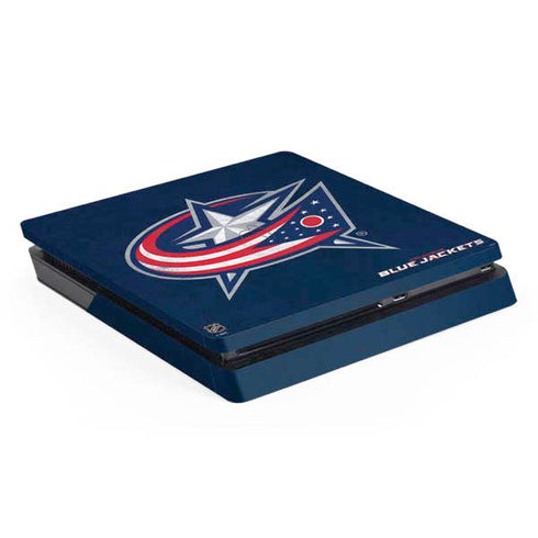 NHL Columbus Blue Jackets Distressed PS4 Slim Skin