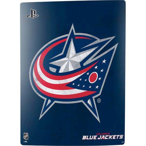 NHL Columbus Blue Jackets Distressed PS5 Console Skin