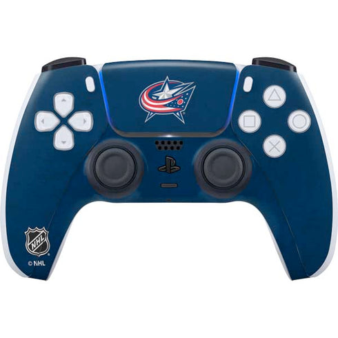 NHL Columbus Blue Jackets Distressed PS5 Controller Skin
