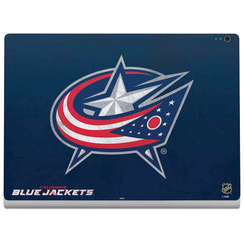 NHL Columbus Blue Jackets Distressed Surface Book 2 13.5in Skin