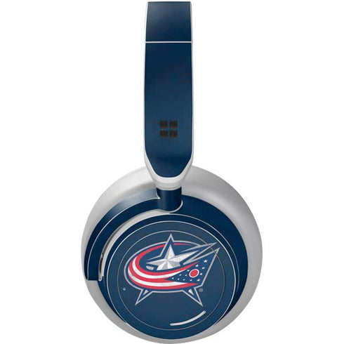 NHL Columbus Blue Jackets Distressed Surface Headphones Skin