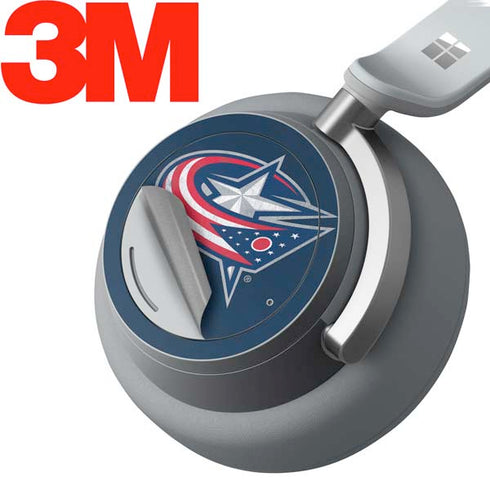 NHL Columbus Blue Jackets Distressed Surface Headphones Skin