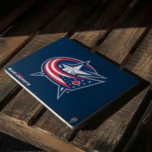 NHL Columbus Blue Jackets Distressed Surface Laptop 2 Skin