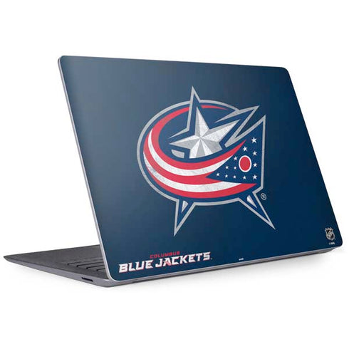 NHL Columbus Blue Jackets Distressed Surface Laptop 3 13.5in Skin