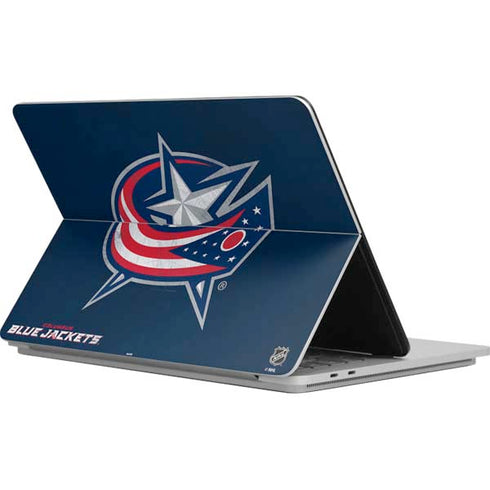 NHL Columbus Blue Jackets Distressed Surface Laptop Studio Skin