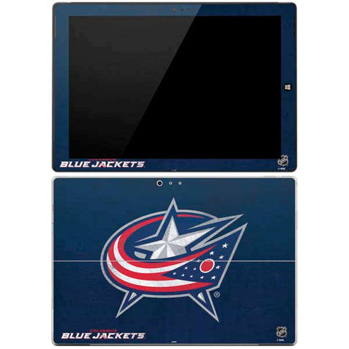 NHL Columbus Blue Jackets Distressed Surface Pro 3 Skin