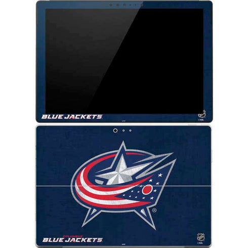 NHL Columbus Blue Jackets Distressed Surface Pro 4 Skin