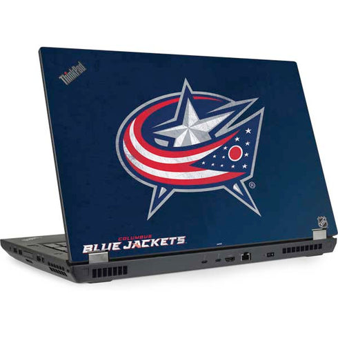 NHL Columbus Blue Jackets Distressed Lenovo ThinkPad Skin