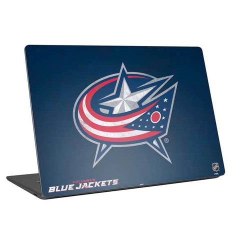NHL Columbus Blue Jackets Distressed Universal Laptop 16.6in (13.4 x 9.7in) Skin