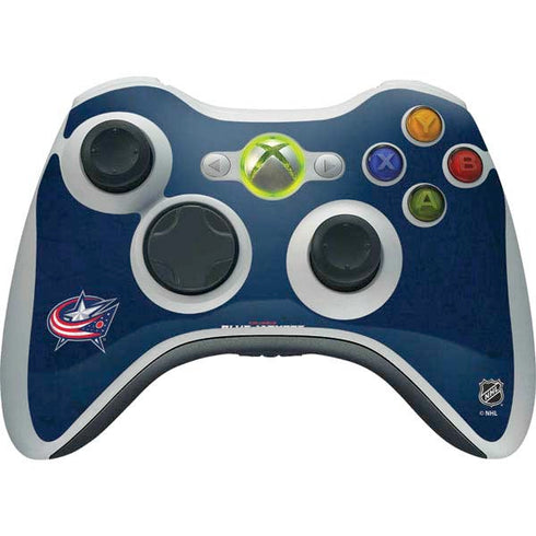 NHL Columbus Blue Jackets Distressed Xbox 360 Wireless Controller Skin