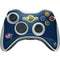 NHL Columbus Blue Jackets Distressed Xbox 360 Wireless Controller Skin