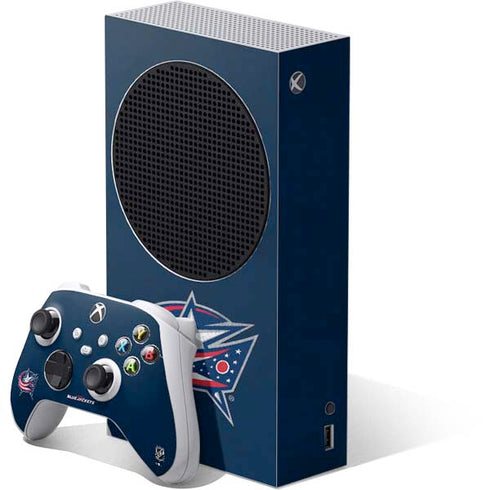 NHL Columbus Blue Jackets Distressed Xbox Series S Bundle Skin
