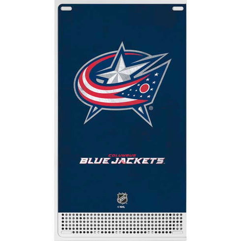 NHL Columbus Blue Jackets Distressed Xbox Series S Console Skin