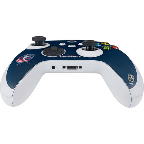 NHL Columbus Blue Jackets Distressed Xbox Series S Controller Skin