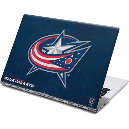 NHL Columbus Blue Jackets Distressed Yoga 910 2-in-1 14in Touch-Screen Skin