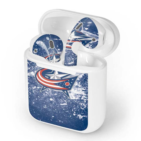 NHL Columbus Blue Jackets Frozen Apple AirPods Skin