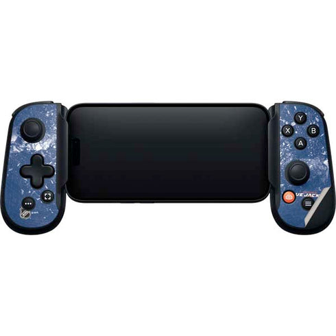 NHL Columbus Blue Jackets Frozen Backbone One for iPhone Game Controller Skin