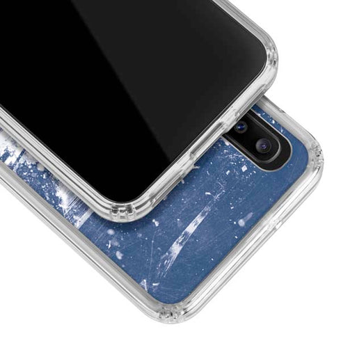 NHL Columbus Blue Jackets Frozen Galaxy A30 Clear Case