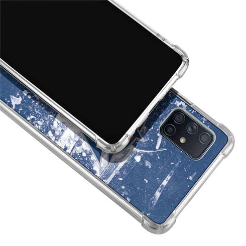 NHL Columbus Blue Jackets Frozen Galaxy A71 5G Clear Case