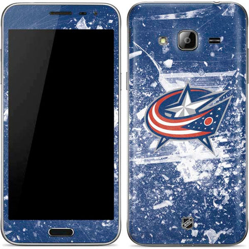 NHL Columbus Blue Jackets Frozen Galaxy J3 Skin