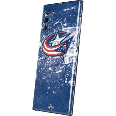 NHL Columbus Blue Jackets Frozen Galaxy Note 10 Skin