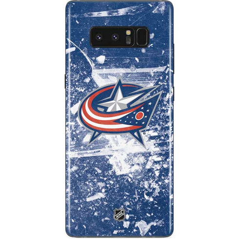 NHL Columbus Blue Jackets Frozen Galaxy Note 8 Skin