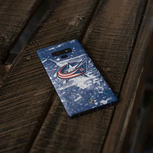 NHL Columbus Blue Jackets Frozen Galaxy Note 9 Skin