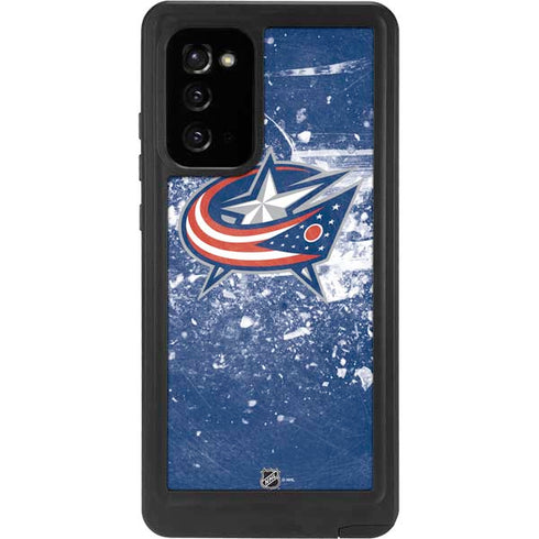 NHL Columbus Blue Jackets Frozen Galaxy Note20 5G Waterproof Case