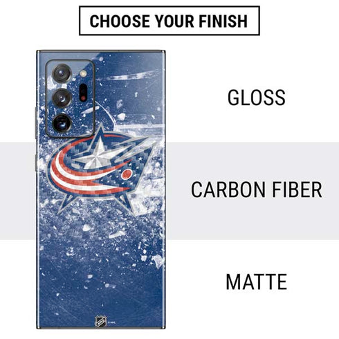 NHL Columbus Blue Jackets Frozen Galaxy Note20 Ultra 5G Skin