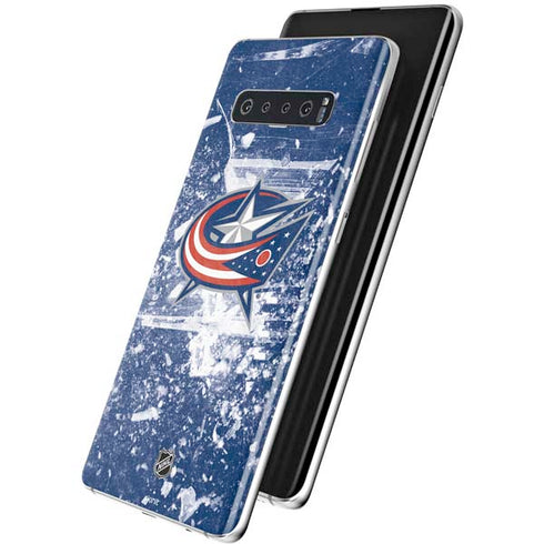 NHL Columbus Blue Jackets Frozen Galaxy S10 Skin