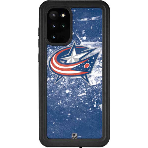 NHL Columbus Blue Jackets Frozen Galaxy S20 Plus Waterproof Case