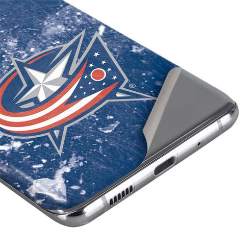 NHL Columbus Blue Jackets Frozen Galaxy S20 Ultra 5G Skin