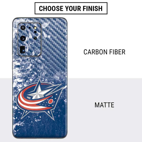 NHL Columbus Blue Jackets Frozen Galaxy S20 Ultra 5G Skin