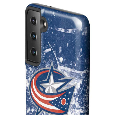 NHL Columbus Blue Jackets Frozen Galaxy S21 FE Pro Case