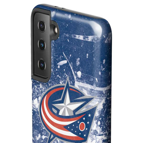 NHL Columbus Blue Jackets Frozen Galaxy S21 Plus 5G Pro Case