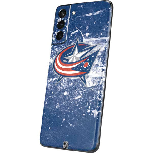 NHL Columbus Blue Jackets Frozen Galaxy S21 Plus 5G Skin
