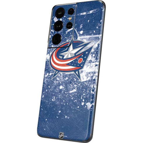 NHL Columbus Blue Jackets Frozen Galaxy S21 Ultra 5G Skin