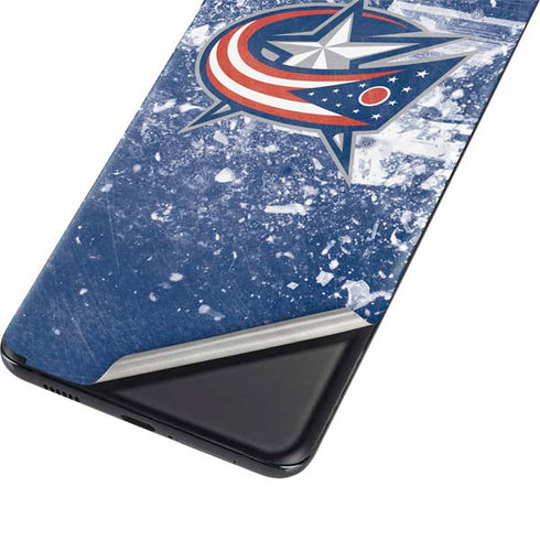 NHL Columbus Blue Jackets Frozen Galaxy S21 Ultra 5G Skin