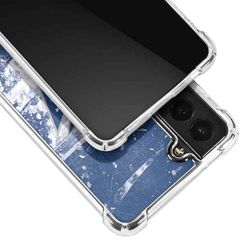 NHL Columbus Blue Jackets Frozen Galaxy S22 Clear Case