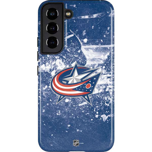 NHL Columbus Blue Jackets Frozen Galaxy S22 Pro Case