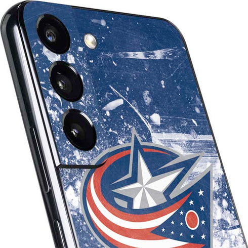 NHL Columbus Blue Jackets Frozen Galaxy S22 Skin