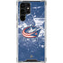 NHL Columbus Blue Jackets Frozen Galaxy S22 Ultra Clear Case