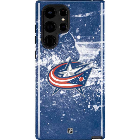 NHL Columbus Blue Jackets Frozen Galaxy S22 Ultra Pro Case