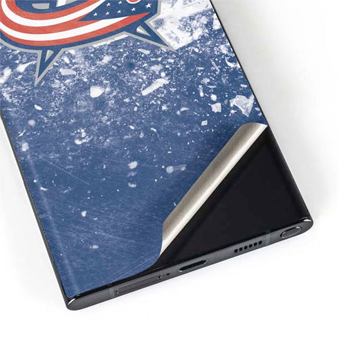 NHL Columbus Blue Jackets Frozen Galaxy S22 Ultra Skin
