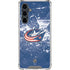 NHL Columbus Blue Jackets Frozen Galaxy S23 FE Clear Case