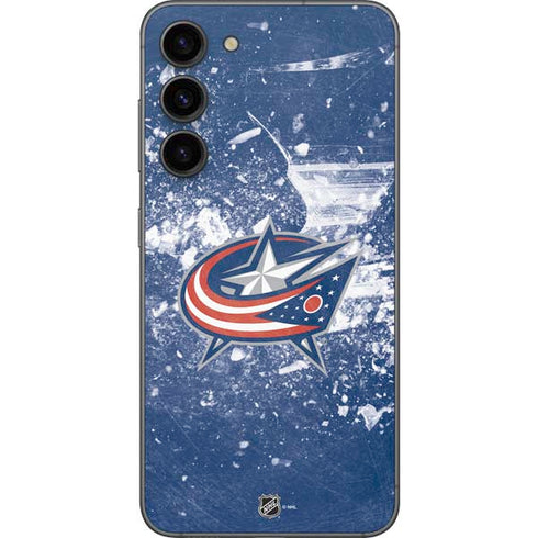 NHL Columbus Blue Jackets Frozen Galaxy S23 Plus Skin