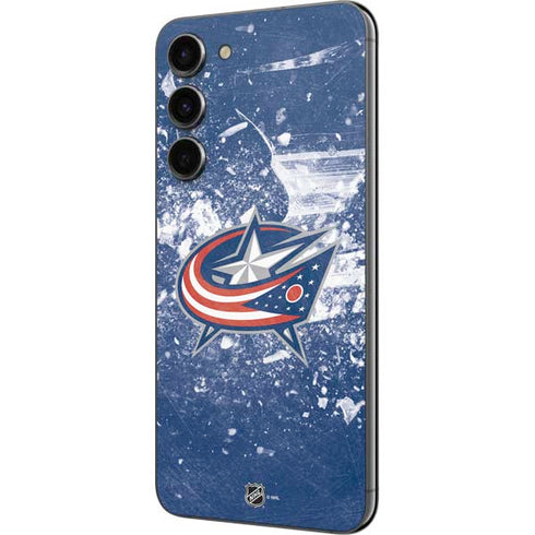 NHL Columbus Blue Jackets Frozen Galaxy S23 Plus Skin